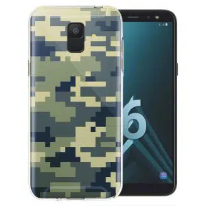 Coque camoufflage pixels pour Samsung Galaxy A6 2018 ( SM A600 )