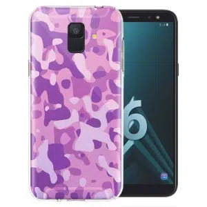 Coque tenue de camouflage rose pour Samsung Galaxy A6 2018 ( SM A600 )