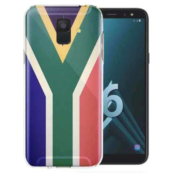 Coque Vintage drapeau Sud Africain pour Samsung Galaxy A6 2018 ( SM A600 )