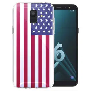 Coque Drapeau Americain pour Samsung Galaxy A6 2018 ( SM A600 )