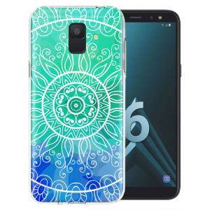 Coque Mandala vert green pour Samsung Galaxy A6 2018 ( SM A600