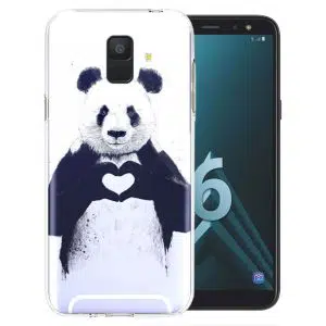 Coque Panda Love pour Samsung A6 2018