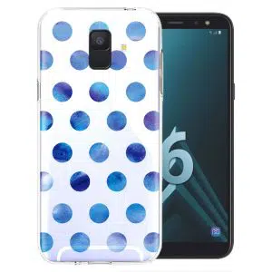 Coque Pois bleus espace pour Samsung Galaxy A6 2018 ( SM A600