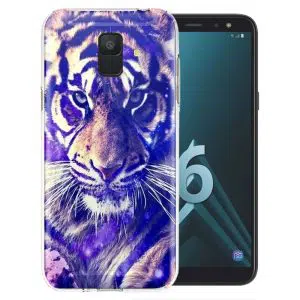 Coque Tigre Bleu pour Samsung A6 2018