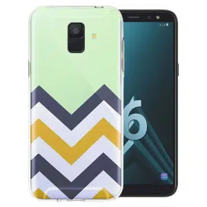 Coque Zig Zag Menthe pour Samsung Galaxy A6 2018 ( SM A600 )