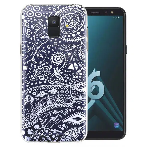 Coque Aztec bw Handmade pour Samsung Galaxy A6 2018 ( SM A600 )