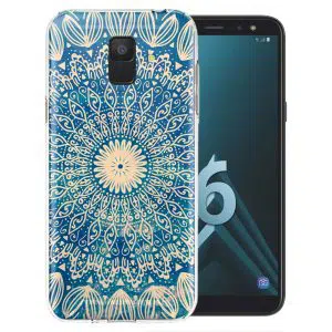 Coque Blue organic Boho pour Samsung Galaxy A6 2018 ( SM A600 )