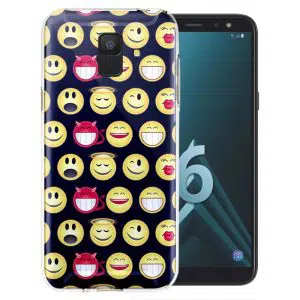 Coque Funny Smileys pour Samsung Galaxy A6 2018 ( SM A600 )