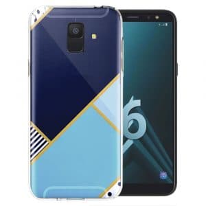 Coque Minimal blue style pour Samsung Galaxy A6 2018 ( SM A600