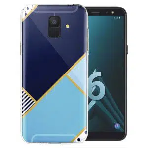 Coque Minimal blue style pour Samsung Galaxy A6 2018 ( SM A600