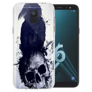 Coque Skull et Corbeau pour Samsung A6 2018