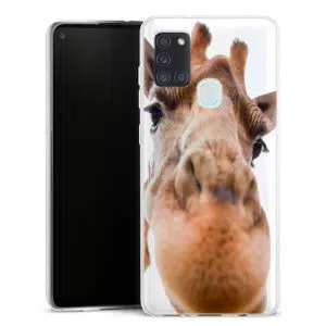 Coque personnalisée Drôle de Girafe pour Samsung Galaxy A21S