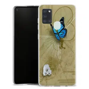 Coque personnalisée Papillon Bleu pour Samsung Galaxy A21S
