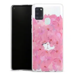 Coque personnalisée Pinky Cat pour Samsung Galaxy A21S