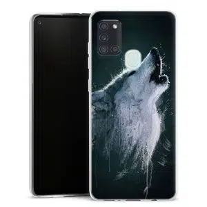 Coque personnalisée Oo if le Loup Hurlant pour Samsung Galaxy A21S
