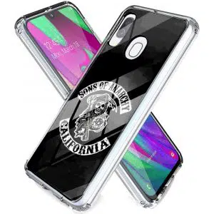 Coque SOA en Verre Trempé pour téléphone Samsung Galaxy A40