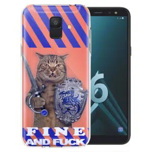 Coque Chat Fun and Fuck pour Samsung Galaxy A6 2018