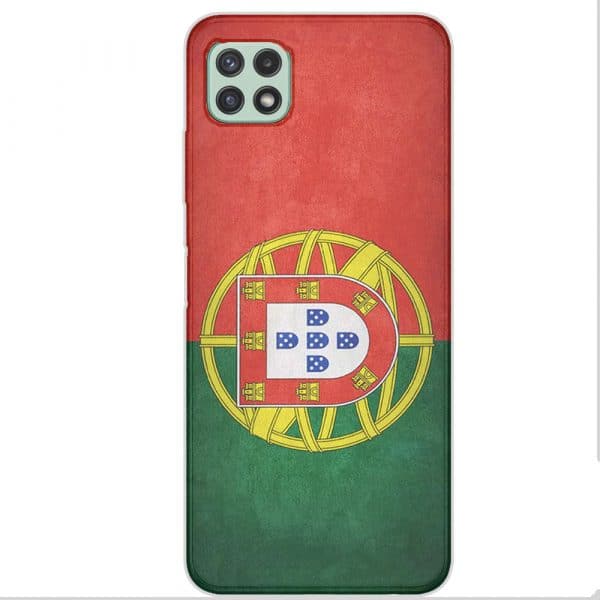 Coque portable A22 5G, A22 4G drapeau Portugais vintage