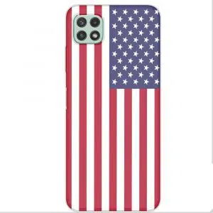 Coque portable A22 5G, A22 4G drapeau Americain