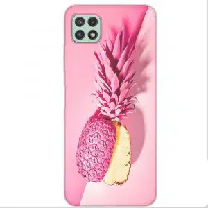 Coque télephone Samsung A22 Ananas Rose
