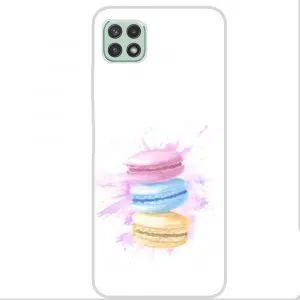 Coque télephone Samsung A22 Macarons Watercolor