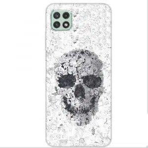 Coque portable Samsung A22 5G, A22 4G motif Skull