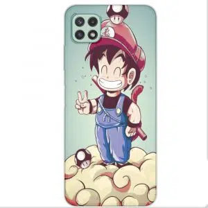 Coque téléphone Samsung A22 Goku Mario