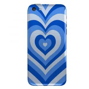 Coque Coeur Bleu Ocean pour smartphone Apple iPhone 5c en Silicone