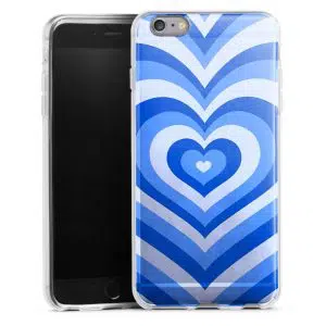 Coque Coeur Bleu Ocean pour smartphone Apple iPhone 6 plus en Silicone