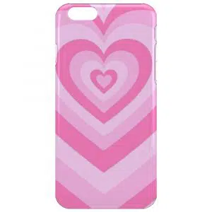 Coque Coeur Rose pour téléphone iPhone 6 en Silicone