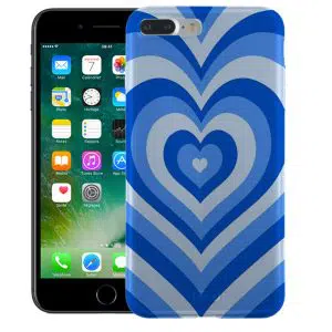 Coque Coeur Bleu Ocean pour smartphone Apple iPhone 7 Plus en Silicone
