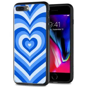 Coque Coeur Bleu Ocean pour smartphone Apple iPhone SE 2020 en Plexi glass