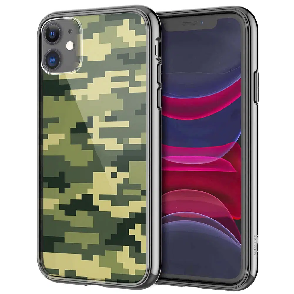 Etui de protection au motif camouflage armée pour iPhone