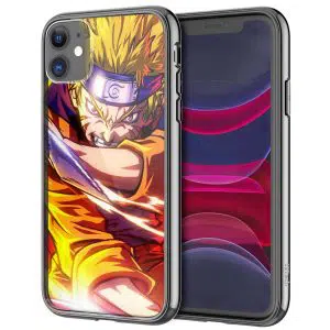 Coque Plexi iPhone 13 Naruto Influence de Kyubi