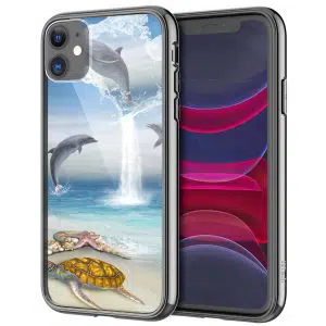 Coque en Plexiglass iPhone 13 The Heart of the Dolphins