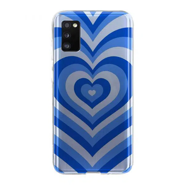 Coque Coeur Bleu Ocean pour smartphone Samsung Galaxy A42 5G en Silicone