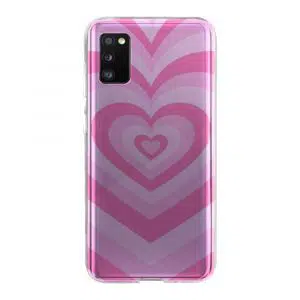 Coque Coeur Rose pour téléphone Samsung Galaxy A42 5G en Silicone