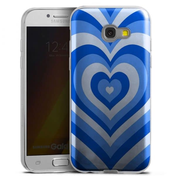 Coque Coeur Bleu Ocean pour smartphone Samsung Galaxy A5 2017 en Silicone