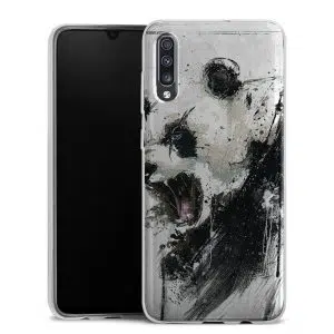 Coque pour Samsung galaxy A70 en Silicone Motif Angry Panda