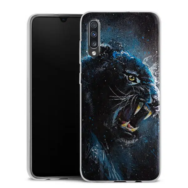 Coque pour Samsung galaxy A70 en Silicone Motif Black Panther