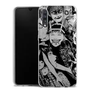 Coque Silicone Samsung Galaxy A70 personnalisée motif Manga junji ito collage