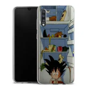 Coque Silicone Samsung Galaxy A70 personnalisée motif Manga Kid Goku Fridge