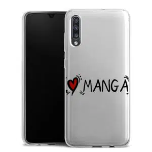 Coque Silicone Samsung Galaxy A70 personnalisée motif Manga Love Manga