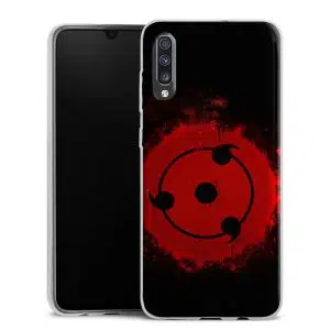 Coque Silicone Samsung Galaxy A70 personnalisée motif Manga Naruto Mangekyou Sharingan