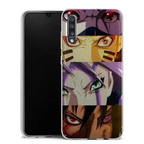 Coque Silicone Samsung Galaxy A70 personnalisée motif Manga Naruto Regards