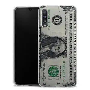 Coque téléphone personnalisée Samsung Galaxy A70 en silicone motif one dollar