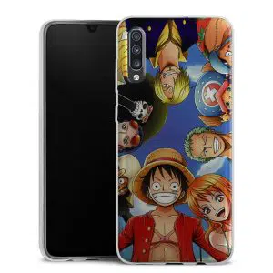 Coque Silicone Samsung Galaxy A70 personnalisée motif Manga One Piece Pirate Team