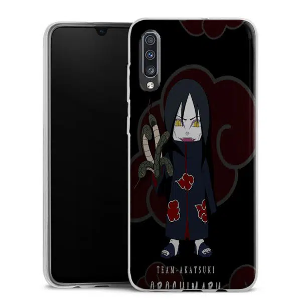 Coque Silicone Samsung Galaxy A70 personnalisée motif Manga Orochimaru Akatsuki Chibi