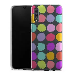 Coque téléphone personnalisée Samsung Galaxy A70 en silicone motif vintage colors