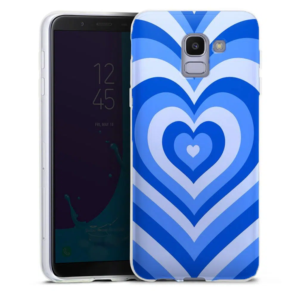 Coque Samsung Galaxy J6 2018 Coeur Bleu